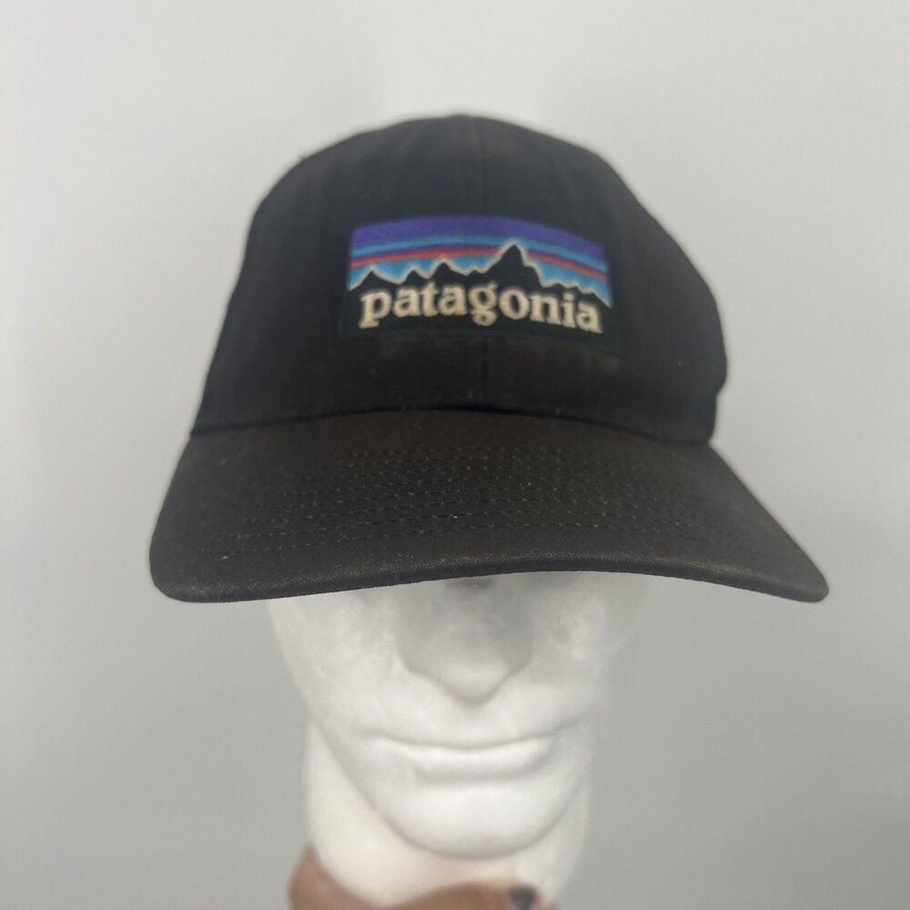 Patagonia Netplus Trucker Hat Mens Black Mesh Snapback One Size Embroidered Logo